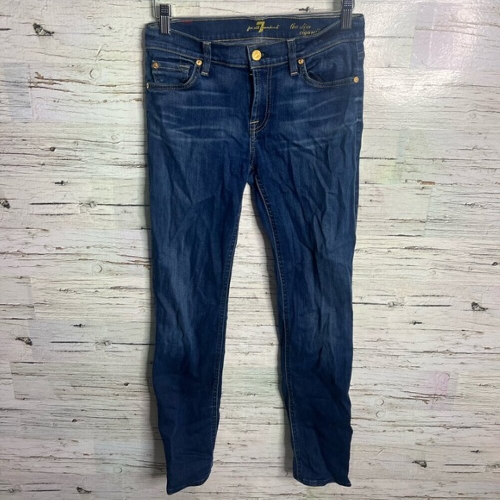 7 For All Mankind The Slim Cigarette Skinny Jeans size 28